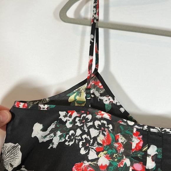 Talula Black Floral Chiffon Tank Top - Picture 11 of 11